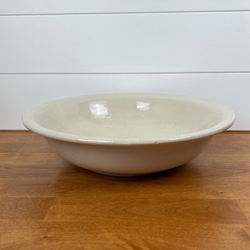 RRP stone bowl Robinson ransbottom Roseville Ohio pottery fruit bowl